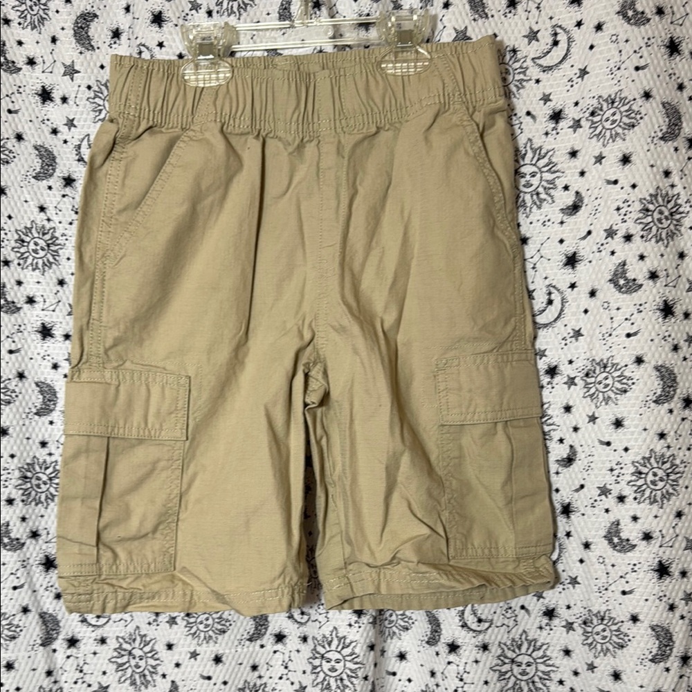 Place Tan Casual Shorts Elastic Waist